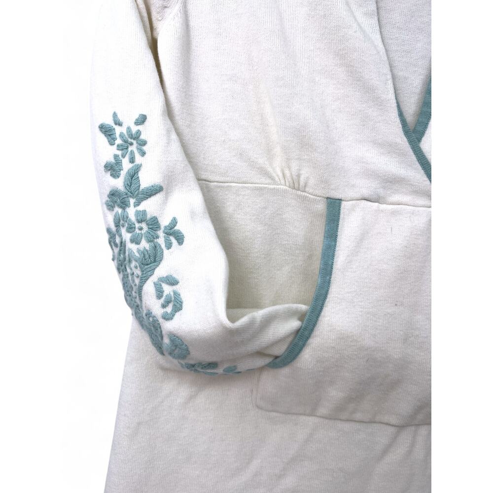 VINTAGE ATHLETA Y2K | M | Hoodie Knit Sweater Embroidered Pullover Tunic - Picture 2 of 6